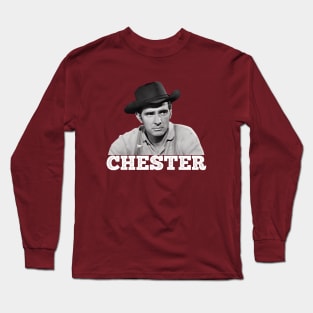 Chester - Gunsmoke - Tv Western Long Sleeve T-Shirt